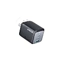 Anker USB Charger Block,67W GaN Wall Charger,3-Port Compact Fast Charging Phone Charger,For MacBook Pro/Air, Pixelbook, iPad Pro, iPhone 17/16/Pro