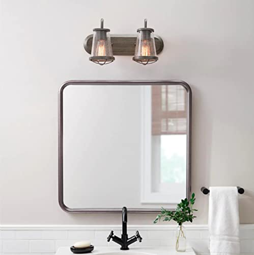 Georgina 2-Light Weathered Iron Vanity Light