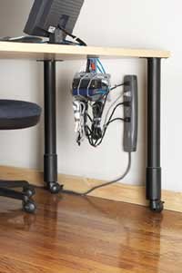 Electriduct Cable-Safe Under Desk Wire Manager Computer Cord Organizer Cable Management Solution