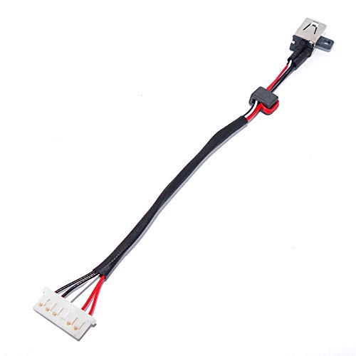 Charging Port DC in Power Jack Cable Replacement for Dell Inspiron 17-5755 17-5758 17-5759 DC30100TT00 37KW6