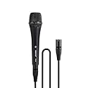 Phenyx Pro Vocal Microphone, Supercardioid Dynamic Mic with 16.4 ft XLR Cable, Mic Clip, Storage Bag, Wired Handheld Microphone for Singing, Stage