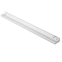 American Lighting 12-Inch LED Courant Undercabinet Light with One Receptacle, 5CCT, White Finish, 120V AC, 7.5W, 430 Lumens, CRI 90, 15 Amp, Ideal