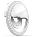 Bower Clip On Ring Light for Phone | 36 LED Ultra Wide Range Rechargeable Selfie Light with 3 Brightness Levels - Great for Selfie Photos, Vlogging