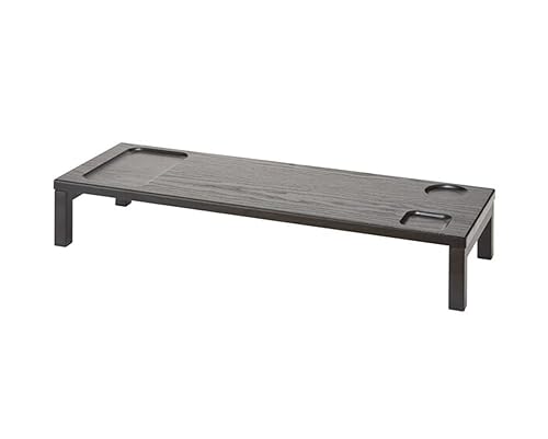 Nitori 6201712 Monitor Stand ZK005 59 Black, Width 23.2 x Depth 7.9 x Height 3.9 inches (59 x 20 x 10 cm)
