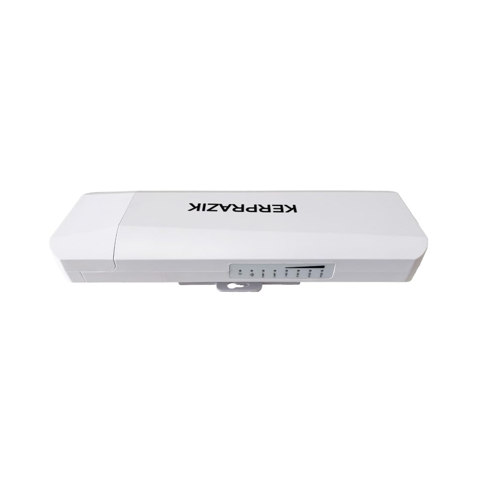 Kerprazik Wireless Bridge, 5.8GHz Wi-Fi, 3KM Long Range Connection, High Speed Outdoor Point to Point