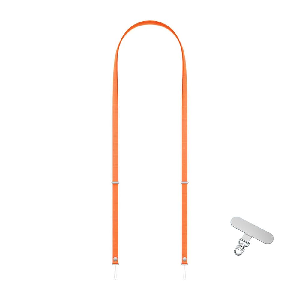 Lyivs Phone Lanyard Crossbody Strap for iPhone 17 Series, Adjustable Neck Holder with Magnetic Strap & Quick Release (Orange)