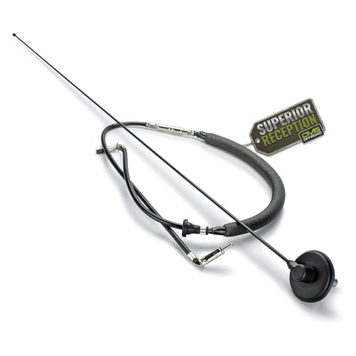 DV8 Offroad Full Size Car Antenna Compatible with Jeep Wrangler TJ (1997-2006) - 31 Inch Fiberglass Radio Antenna Mast - High Reception AM/FM Trail