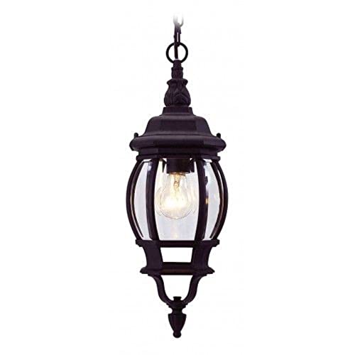 1 Light Black Outdoor Chain Lantern