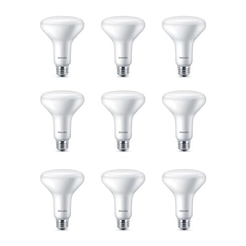 PHILIPS LED Dimmable, Warm Glow Effect BR30 Light Bulb - 3 Packs of 3 Bulbs (Nine Total) - EyeComfort Flicker Free - 7.2W = 65W - 650 Lumen - Soft