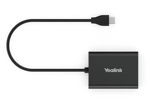 Yealink EHS60 Headset Adapter,Compatible with Cisco/Avaya/Poly/Grandstream Desk Phone,Connect to WH62 WH63 Wireless DECT Headset