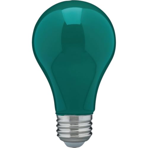 Satco Nuvo 60W Equivalent Green A19 Medium LED Party Light Bulb - 1 Each
