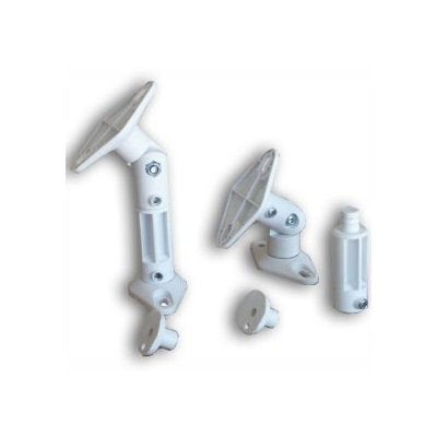 VideoSecu One Pair of Universal Satellite Wall or Ceiling Speaker Mounts White Color BS3