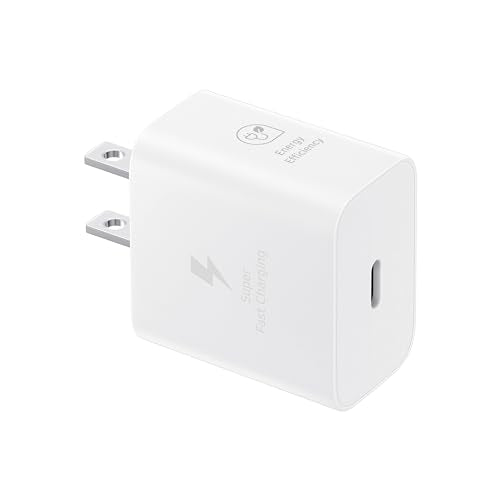 Samsung 25W Wall Charger Power Adapter, Cable Not Included, Super Fast Charging, Compact Design, Energy Efficient, Compatible with Galaxy and USB Type
