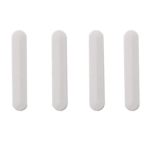 4PCS Bottom Case Rubber Feet Strip Replacement for HP Pavilion 15-CS 15-CW 14-CE Laptop Bottom Rear Cover Rubber Foot Strip Silver