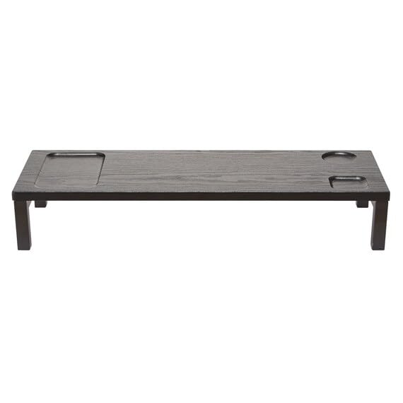 Nitori 6201712 Monitor Stand ZK005 59 Black, Width 23.2 x Depth 7.9 x Height 3.9 inches (59 x 20 x 10 cm)