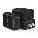 3Pack Quick Charge 3.0 Wall Charger Samsung Fast Charging Block 18W QC 3.0 USB Charger Wall Adapter Plug for Samsung Galaxy S26 S25 S24 S23 S22 Z Flip