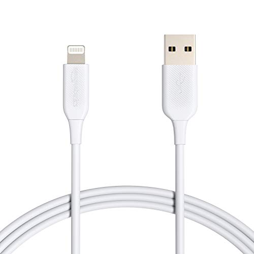 Amazon Basics 2-Pack Fast Charging USB-A to Lightning ABS Durable Charger Cable, MFi Certified for Apple iPhone Charging, iPhone 14 13 12 11 X Xs…
