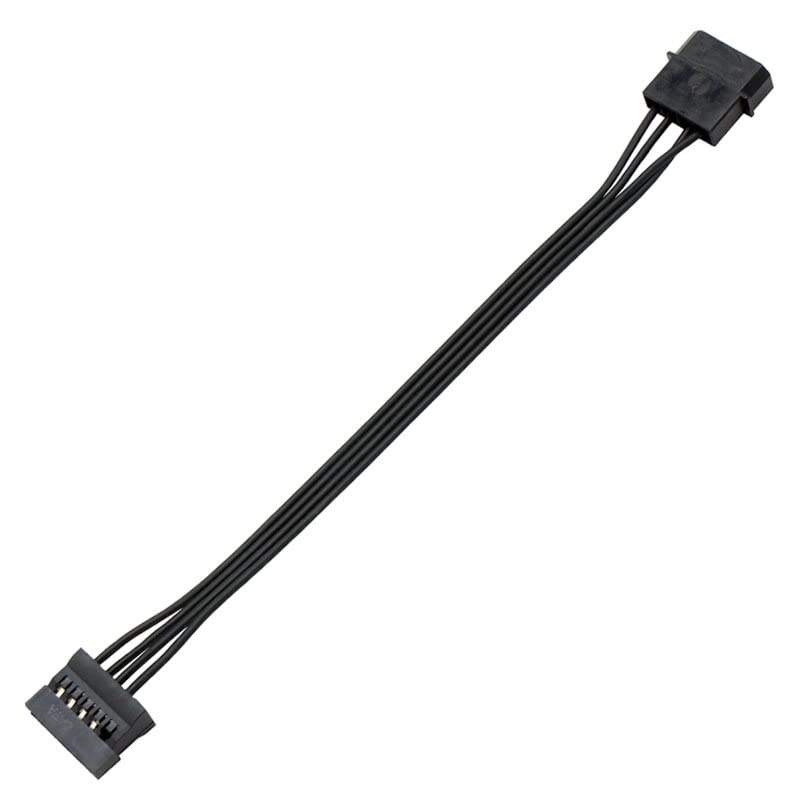 Molex 4 Pin Male to SATA Female Power Supply Cable, YiKaiEn 15 Pin SATA Power Splitter Converter Adapter Cable Hard Drive HDD SSD Extension Cable