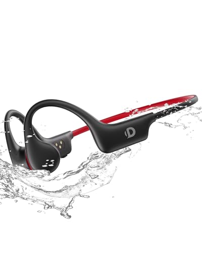 DEMICEA Open Ear Sport Headphones, Wireless Bone Conduction Earphones, Built-in 32GB MP3,with Mic, IP68, Sweat & Water Resistant, Up to 8 Hours…