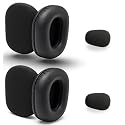 Ear Pad Cushion Kit for Blue Parrott B350-XT - Compatible with Jabra Evolve 65, 40, 30 - Enhances All-Day Wearing Comfort Over Original Foam Earpads