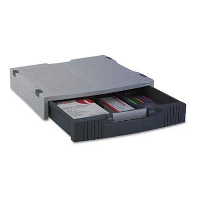 Basic LCD Monitor Stand, 15 x 11 x 3, Light Gray/Charcoal