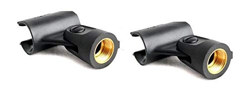 Bolymic 5 Pack SM58 Holder A25D Microphone Clip Replacement For shure SM58, SM57 Beta58 Wired Microphone
