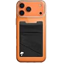 LIFESTYLE DESIGNS The StickyWallet - Premium Spandex Stick-on Phone Wallet Card Holder for any Case - Unique Double Pocket Design + Finger Strap (1