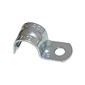 Sigma Engineered Solutions ProConnex 55919M One-Hole BX Strap 3/8-Inch, 100-Pack, Gray