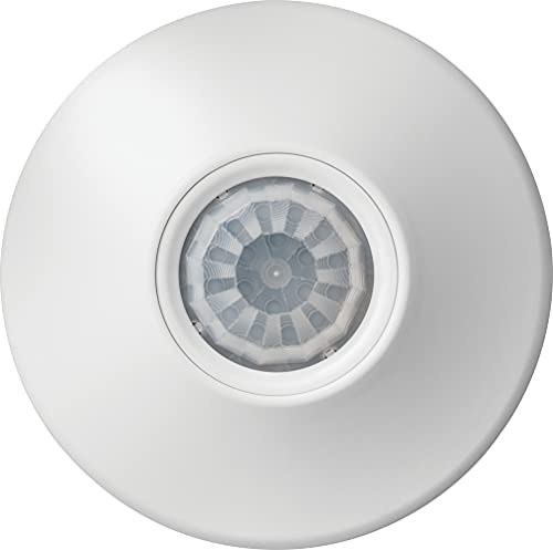 SensorSwitch Ceiling Motion Sensor, PDT Passive Dual Technology Passive Infrared PIR and Microphonics Occupancy Sensor, 360° Small Motion Detection