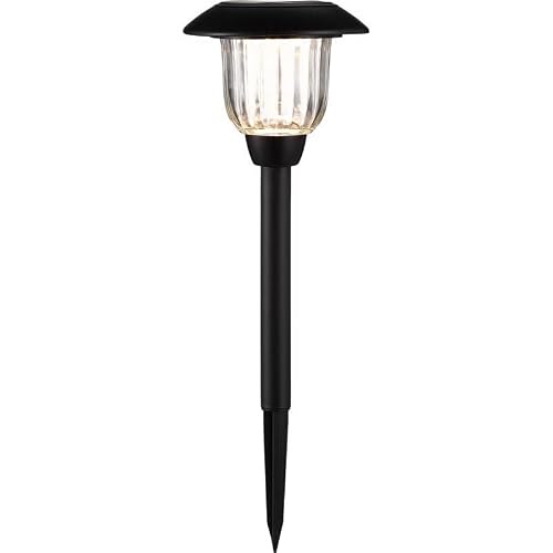 Living Accents 3010844 0.2 watt Black Solar Powered LED Pathway Light, Pack of 12