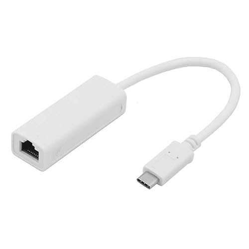 JSER USB-C Type C USB 3.1 Male to 100Mbps Ethernet Network LAN External Adapter for Laptop