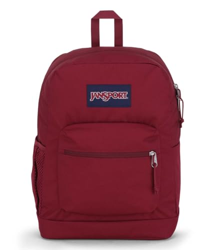 JanSport 26L Cross Town Plus Backpack, Russet Red