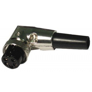 CES Right Angle 5 Pin XLR CB Microphone Plug for CB Radios