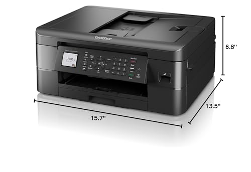 Brother MFC-J1010DW Wireless Color Inkjet All-in-One Printer with Mobile Device and Duplex Printing, Refresh Subscription and Amazon Dash