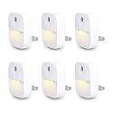Uigos LED Night Light Plug in with Dusk to Dawn Sensor, Auto On Off Nightlight for Bedroom Bathroom Hallway Stairs Kitchen, Warm White Glow, Energy