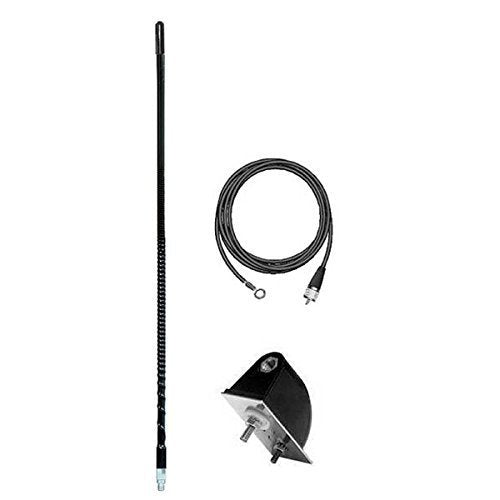 Firestik LG3-M2B 3' No Ground Plane Tuneable Tip CB Radio Antenna Kit (Black)