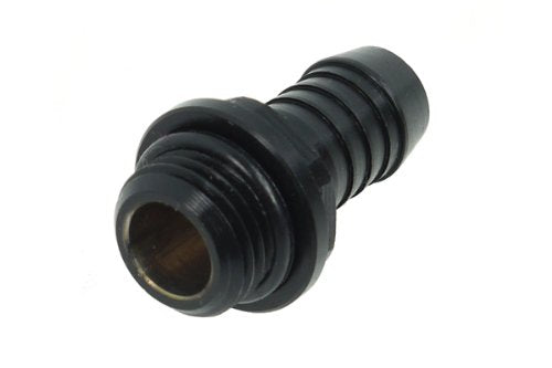 Alphacool HF G1/4" to 10mm ID Fatboy Barb Fitting for Soft Tubing, Deep Black, 4-Pack