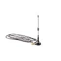 Shopcorp 433 MHz Unity Gain Omni, 6 Inches Antenna with Magnetic Base and Male SMA Connector Kit - Impedance 50 Ohms, 2.5dBi Garage Gate Door Opener