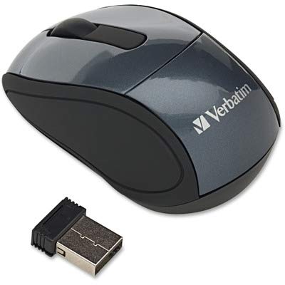 Verbatim VER97470 Wireless Mini Travel Mouse Graphite