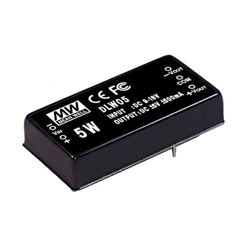 DLW05C-12, Module DC-DC 2-Out 12V/-12V 0.208A/-0.208A 5W 5-Pin