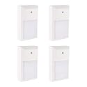 YoonLIT LED Outdoor Wall Pack Lantern Dusk to Dawn Photocell, Waterproof Light for Porch, Garage, Stairway, Hallway, 12W 1000 LM 5000K, Aluminum