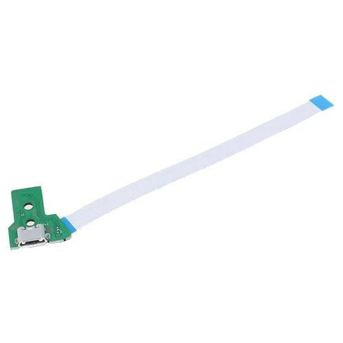 Xinjincang White USB Charging Port Socket Charger Circuit Board Charger Cable for PS4 JDS-050 JDS-055 Controller PlayStation 4 Gamepads & Standard