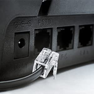 iMBAPrice 50 Feet Long Telephone Extension Cord Phone Cable Line Wire - Black