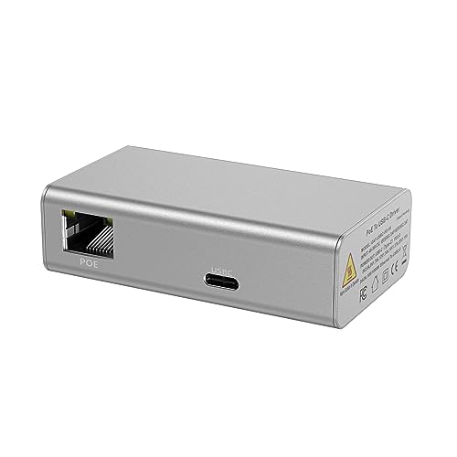 PoE+ to USBC Power Delivery Compatible with Tablet Computers Like iPad Pro Gen 3, Microsoft Surface Go, Google Pixel, and More (USB-C Power Compatible