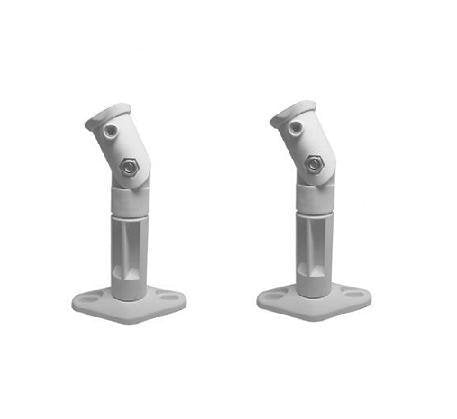 VideoSecu 2 White Universal Satellite Speaker Mounts/Brackets for Walls and Ceilings 1EI