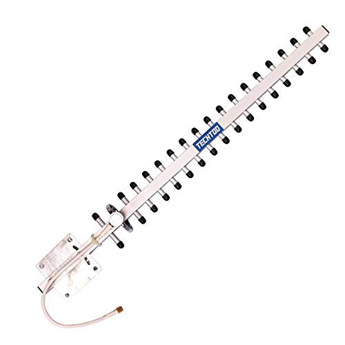 TECHTOO WiFi Antenna 2.4GHz 18dBi High Gain Yagi Directional Antenna Booster with RP-SMA Connector for Network Router/Reapter/USB Adapter/Extension
