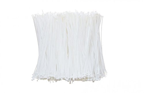 South Main Hardware 848165 11-in, 1,000-Pack 75-lb, Natural, Standard Nylon Cable Tie, 1000 Piece