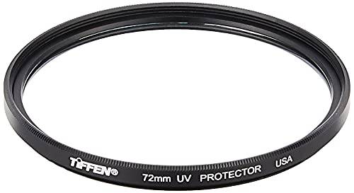 Tiffen 72UVP Slim 72mm UV Protection Filter for Camera Lens, Clear Optical Glass, Impact Resistant