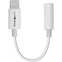 CHARGEWORX Headphone Adapter MFi Certified Lightning to 3.5 mm Audio Connector Compatible with iPhone 14 13 12 11 Pro XR XS Max X 8 7 (White)