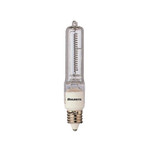 Bulbrite Q75CL/MC 120-Volt Halogen JD Type Mini-Candelabra E11 Bulb, 75-Watt